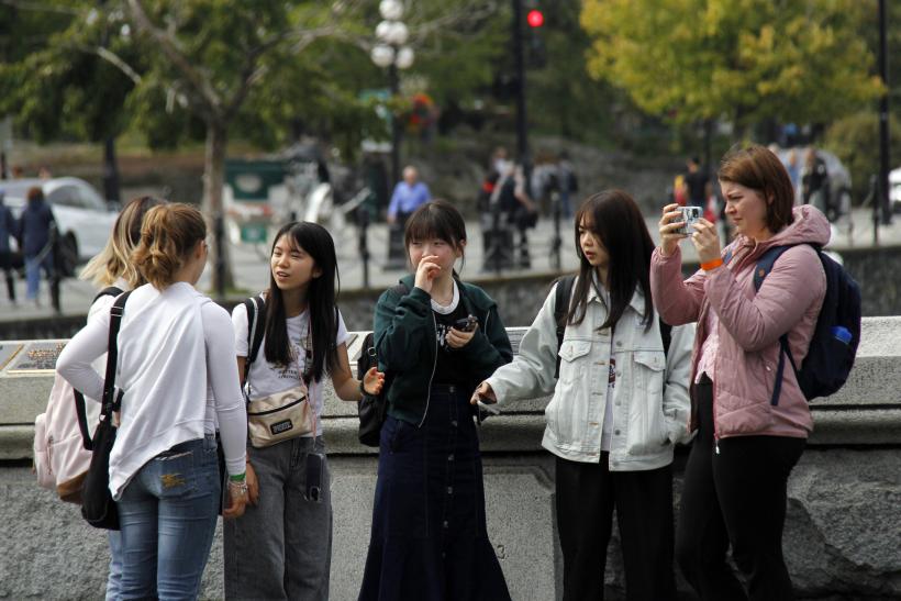 Study in Canada and Saanich Schools international students at orientation